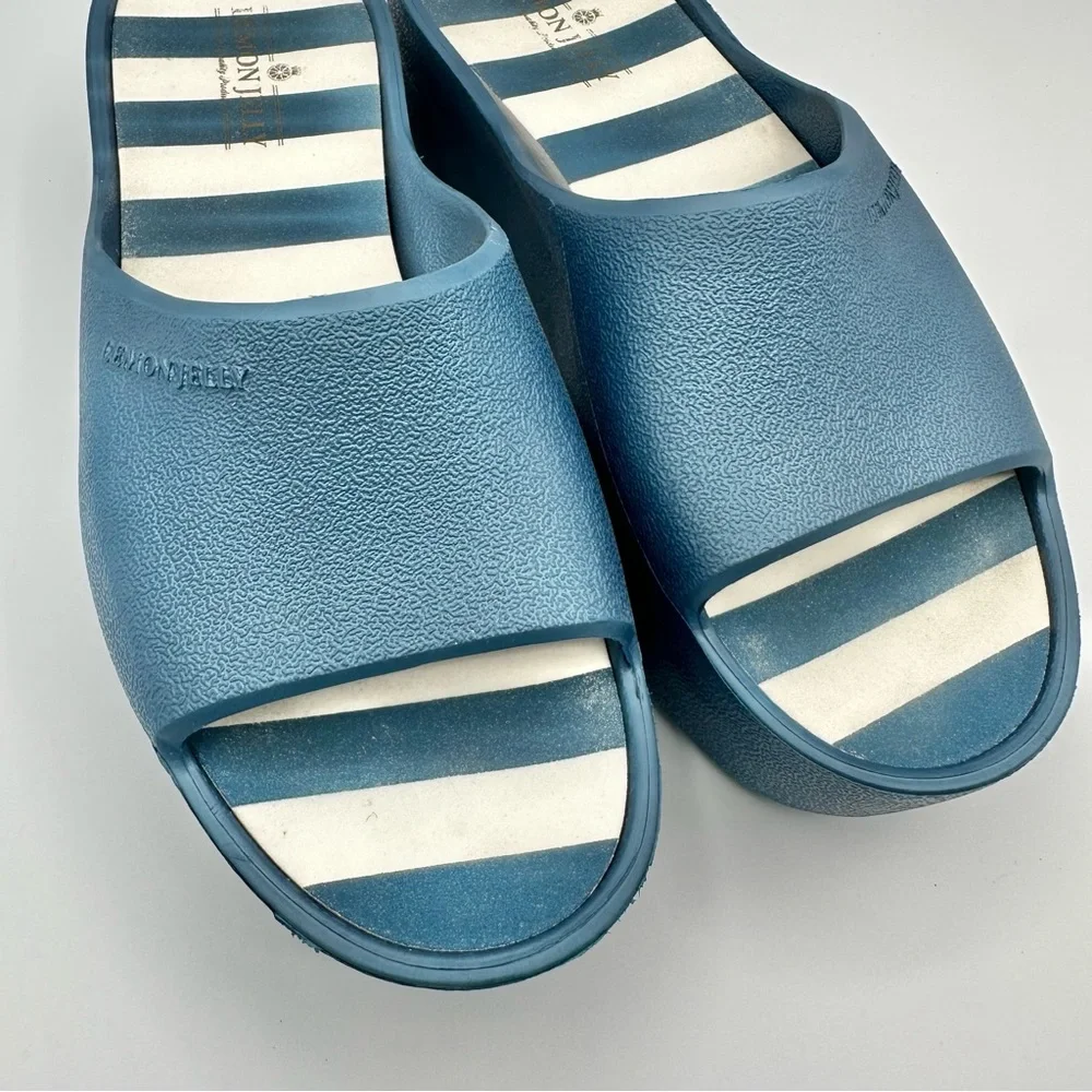 Lemon Jelly Women's Sunny Slide Blue Platform Sandal Size EU 39 - Picture 4 of 12